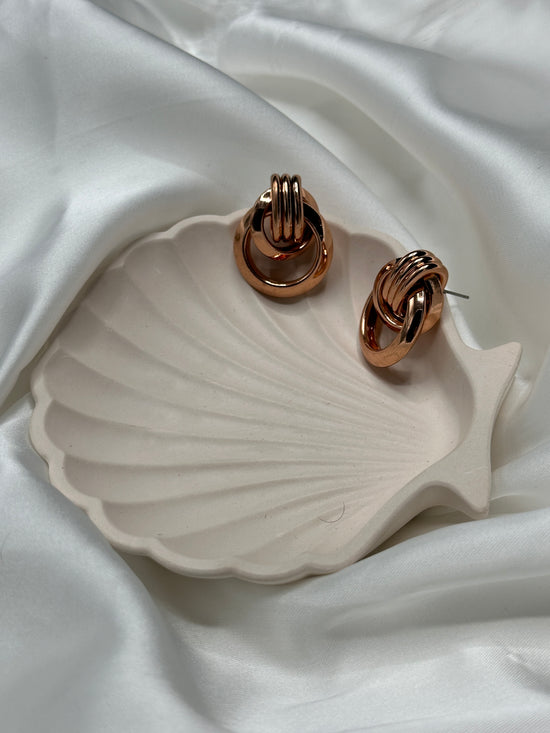 Opulent Oval Earrings - ROSE GOLD