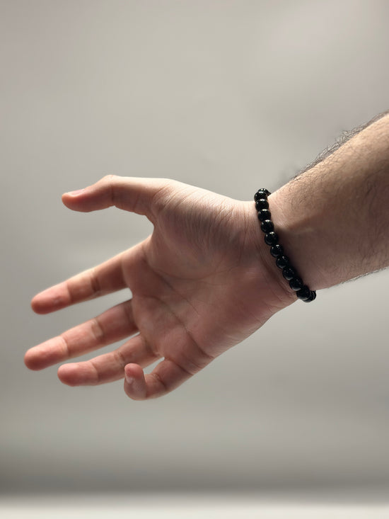 Men's Black Pearl Bracelet Small