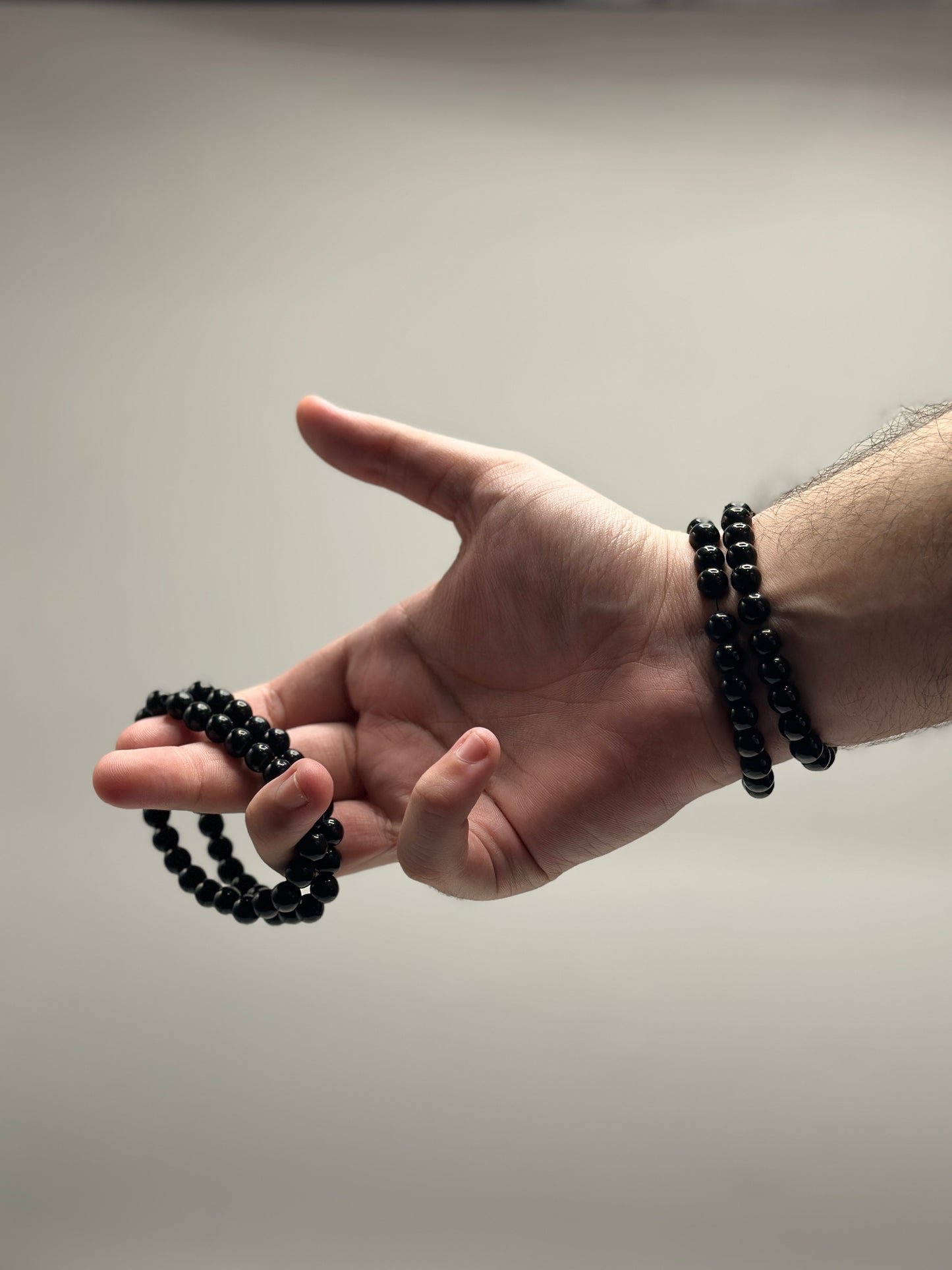 Men's Black Pearl Bracelet Small