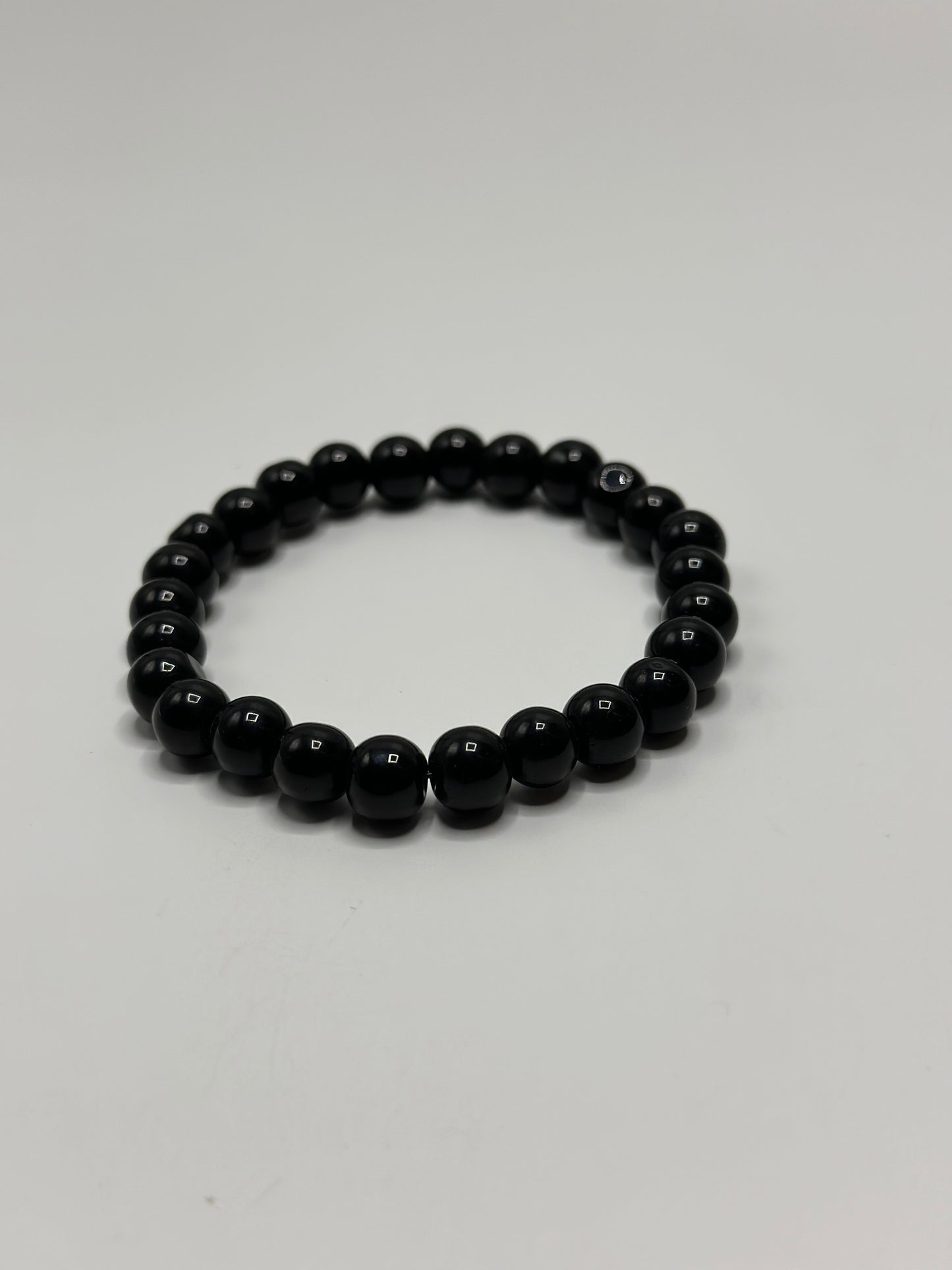 Men's Black Pearl Bracelet Large