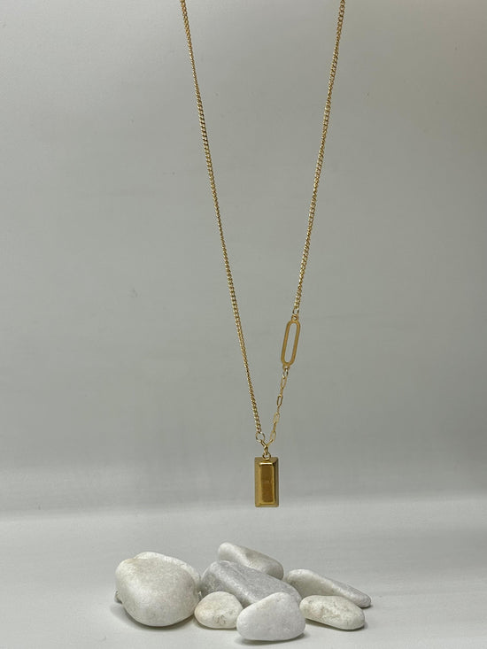 Gold Brick Pendant